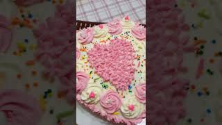 My beautiful homemade Heart cake ❤️😍#ytshorts #Heartcake/for recipe comments me #trendy