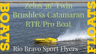 Zelos 36" Twin Brushless Catamaran RTR Pro Boat Hydro pro Inception Brushless/Deep Vee Racing Boat