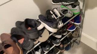 HOMEFORT 4 Tier Shoe Rack, Metal Shoe Tower, Best Shoe Rack Ever! EASY INSTAL and very Sturdy! Revie