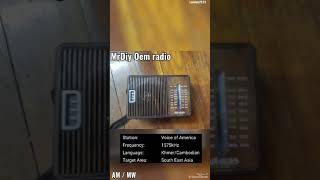 Voice of America @ 13:00 UTC / 24July2023  using Philips AE1595 & MRDIY generic/oem radio