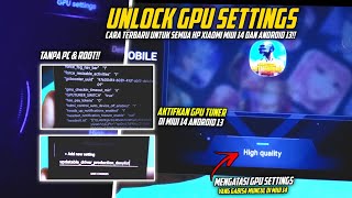 CARA TERBARU MENGAKTIFKAN GPU SETTINGS DI GAME TURBO VERSI MIUI 14 YANG TIDAK BISA MUNCUL | NO ROOT