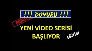 YENİ EĞİTİM SERİSİ BAŞLIYOR ( Forex / Teknik Analiz )