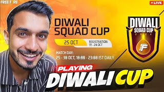 Playing Diwali Cup  With Underrated Squad In Free Fire Max Live🛑