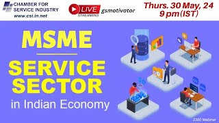 Career Opportunities in Service Industry Focus- MSME Sector