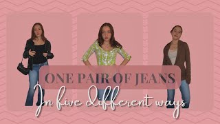 5 Ways to Style One Pair of Jeans!