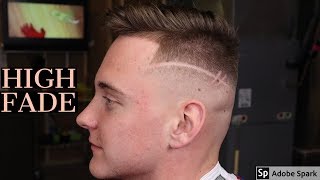 HIGH FADE WITH DESIGN : HAIRCUT TUTORIAL