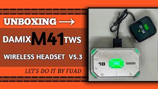 M41 Bluetooth headset V5.3 full unboxing video