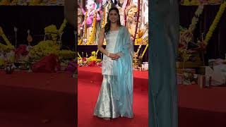 #SharvariWagh present at Durga Puja Pandal in Mumbai 🥰🤍✨