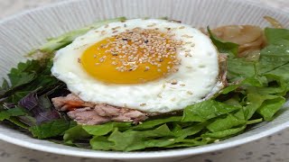 간단 메뉴 비빔밥♥엄마표요리[참치비빔밥]- Mom's Cooking [Tuna bibimbap]