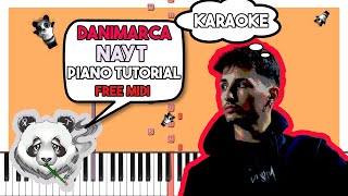 NAYT - DANIMARCA - INSTRUMENTAL Piano Tutorial