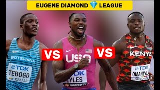 Noah Lyles VS Ferdinand Omanyala VS Christian Coleman || 100m Dash Prefontaine Diamond League 2023