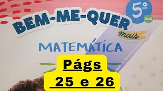 Bem-me-quer Mais Matemática - 5° ano - págs 25 e 26 - Trabalhando com tabelas