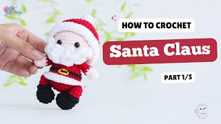 #523 | Amigurumi Santa Claus (1/5) | Crochet christmas Amigurumi | Free Pattern | Amiguworld