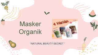 Presentasi Tugas Manajemen Pemasaran dengan Produk Masker Organik