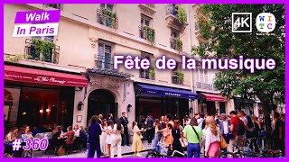 Music Festival in Paris center, France | Walk In Paris | Paris walk