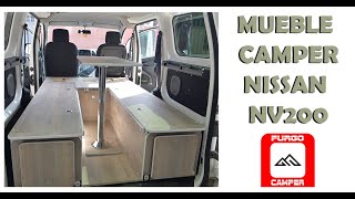 Изготовленная на заказ мебель для кемпера Nissan NV200 💛. (МЕБЕЛЬНЫЙ АВТОМОБИЛЬ)