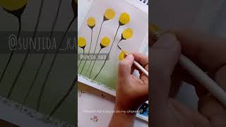 Paint With Me Flower✿ | Watercolour painting #shorts #beginners #watercolourpainting