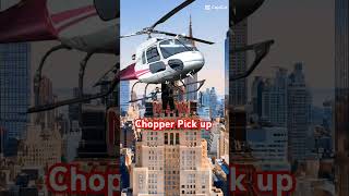 CHOPPER 🚁🚁🚁 PICK UP THE GUY AT THE TOP OF THE BUILDING #trending #youtuber #youtubeshorts #sea