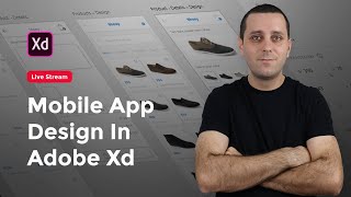 Mobile App Design In Adobe Xd / Live Stream