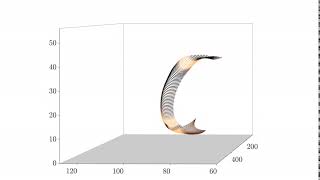 Dynamics of a fiber in turbulent channel flow (Re=350)