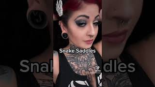 Snake saddles for your stretched ears #plugs #stretchedears #earstretching #piercing