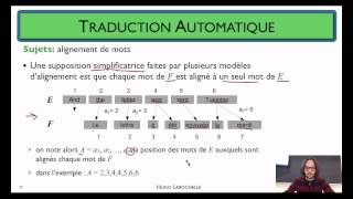 Traitement automatique des langues [7.11] Traduction automatique - alignement de mots