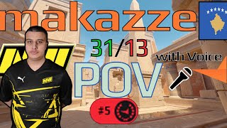 POV insane 17 yo. makazze (anubis) 31/13 Navi Jr Faceit Ranked with voice comms