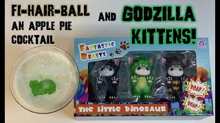 Ohonneko Fantastic Beasts The Little Dinosaur review and Fi-Hair-Ball simple apple pie cocktail