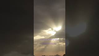 Time lapse photography. A cloudy evening in Nizwa