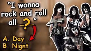 Guess the MISSING WORD in the lyrics of ROCK SONGS | Music Quiz