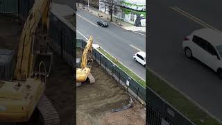 Drone Video of Contractors at Work Site