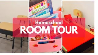 Homeschool room tour | Homeschool room makeover #homeschoolmom #roomtour