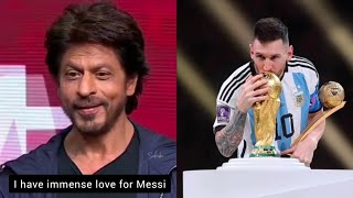 Bollywood KING Shah Rukh Khan is a huge MESSI fan 🫶