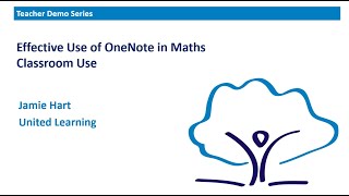 OneNote in Maths - Classroom Use