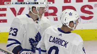 Connor Carrick 4th Goal of the Season! 3/15/2018 - (Toronto Maple Leafs at Buffalo Sabres)