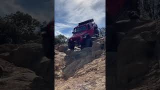 Jeep Gladiator Rock Crawling Down The Descent #jeep #jeepgladiator #rockcrawler #4x4 #offroad