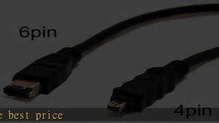 Cable Builders Firewire 400 Cable 6 Pin to 4 Pin [6FT] IEEE 1394