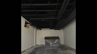 How to paint a basement ceiling black