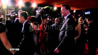 brendan fraser at the vanity fair oscar party (hello to the camera)