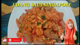 RESEP UDANG SAUS SINGAPORE SUPER ENAK