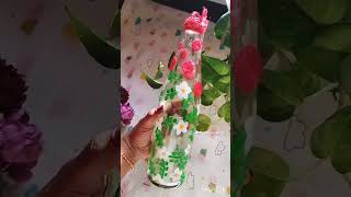 Waste bottle reuse craft#wastematerialcraft #bottlecraft #reducereuserecycle #homedecor #shortvideo