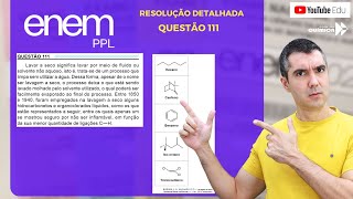 QUÍMICA ENEM PPL 2023! "Lavar a seco significa lavar por meio de fluido ou solvente não aquoso ..."