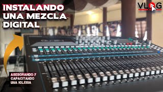 Un día INSTALANDO una mezcladora, ASESORANDO y CAPACITANDO a iglesias para mejorar el audio - Vlog