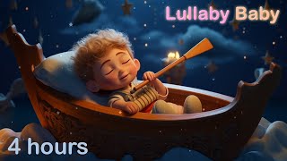 ✰ 4 HOURS ✰ Row Row Row Your Boat ♫ Baby Sleep Music ♫ Lullabies for Babies to go to Sleep ♫