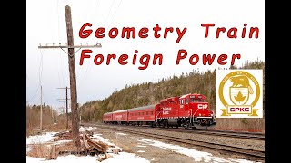 Geometry Train, Freights, & Foreign Power at Heron Bay & Marathon, Ontario, Canada on CPKC Railway