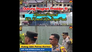 KABAG SDM POLRES KERINCI DUKUNG   PROGRAM 100 HARI ASTA CITA PRESIDEN RI