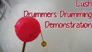 Door 7: LUSH Drummers Drumming Bubble Bath DEMONSTRATION Christmas 2014