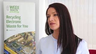 Miriam Dalli at Green MT and WEEE Malta