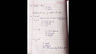 ch 10 gravitation all formula class 9 cbse