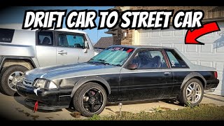 Getting Interior for My Gutted Foxbody Mustang | Making My Drift Car Into A Street Car